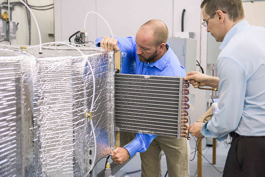 HX Installation in Wind Tunnel with people support
